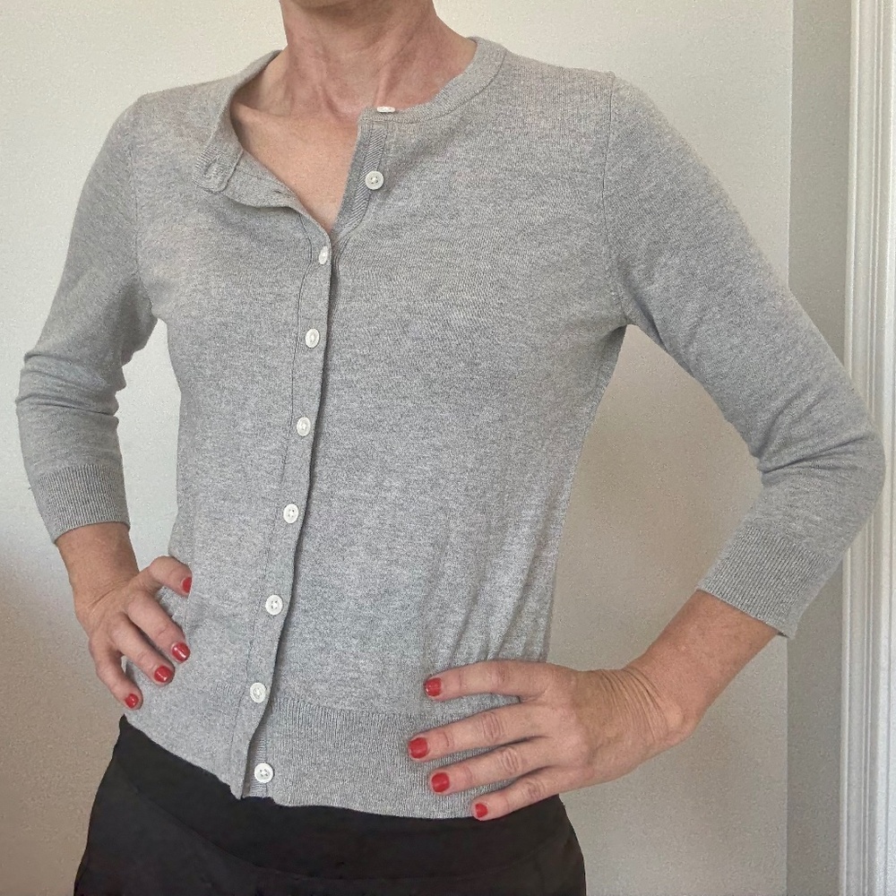 Banana Republic Cardigan, Grey, Petite Small